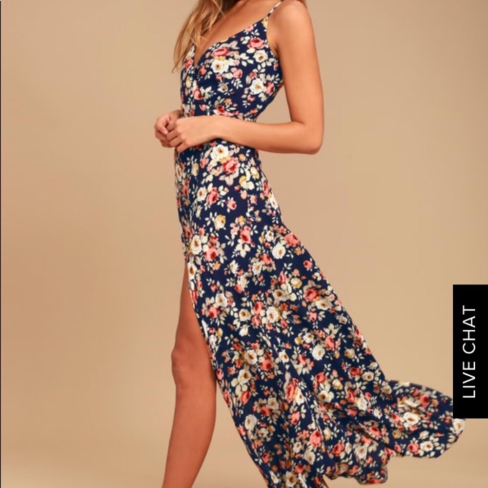Lulu’s floral maxi dress